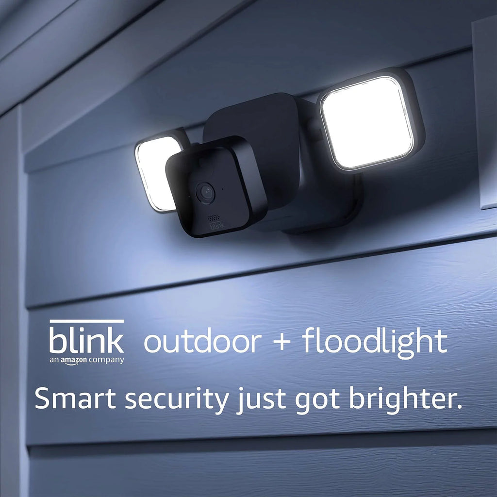 '+ Drive USB & VIECAM 3 Floodlight Cleaning Outdoor Cameras, Doorbell Mount, Blink_Outdoor Home Bundle, 1 1 Video Whole & 32GB Indoor Cloth