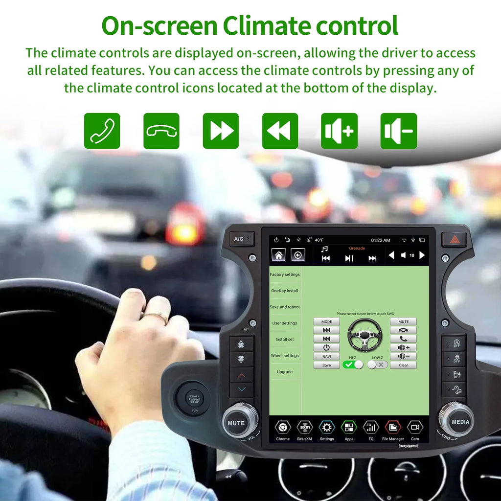 Stereo Gen5 for Radio T-style Car Apple 4G+64G Android SirusXm inch Linkswell Carplay GPS Car Auto 12.1 Gladiator 2018-2021 Replacement Touch Wrangler radio Truck Screen Jeep Navigator