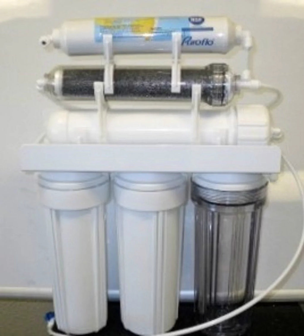 Aquarium + TDS / 0 Deionization) Outlet Portable Filtration Reef (Drinking Osmosis Reverse 75 Use | GPD Water Dual System