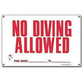 Poolmaster No Allowed Diving for 40342 or New Commercial Residential Pools: Sign