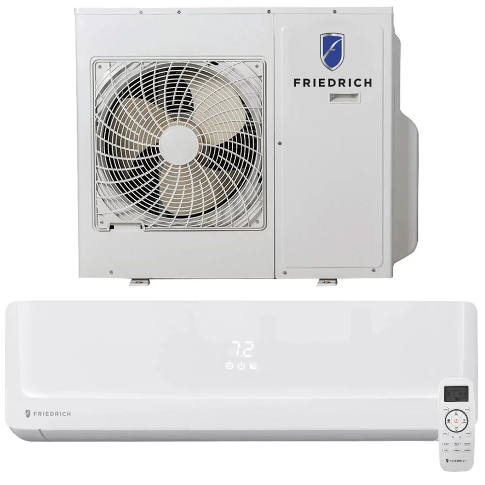 Air Heat Air 32000 Pro Wall Air Pro BTU Bundle with BTU with Friedrich Mini 12000 and Air Indoor Quad-Zone Split Pump Conditioner Floating Heating Floating Conditioner