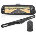 Rearview Monitor, Video Pyle Mirror Black Recording Inch PLCMDVR77 HD System 7.4