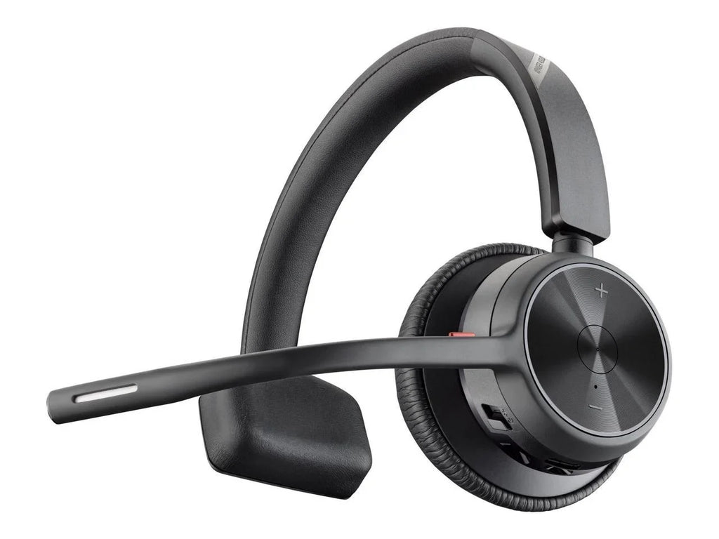 Ear-cup - - Assistant - - Wireless - 298.6 Headset kHz Voyager Hz - Electret Mono - - Charge Bluetooth with Monaural Over-the-head, - - Poly Google 20 Siri, ft 20 On-ear USB-C Condense... - 4310 Stand