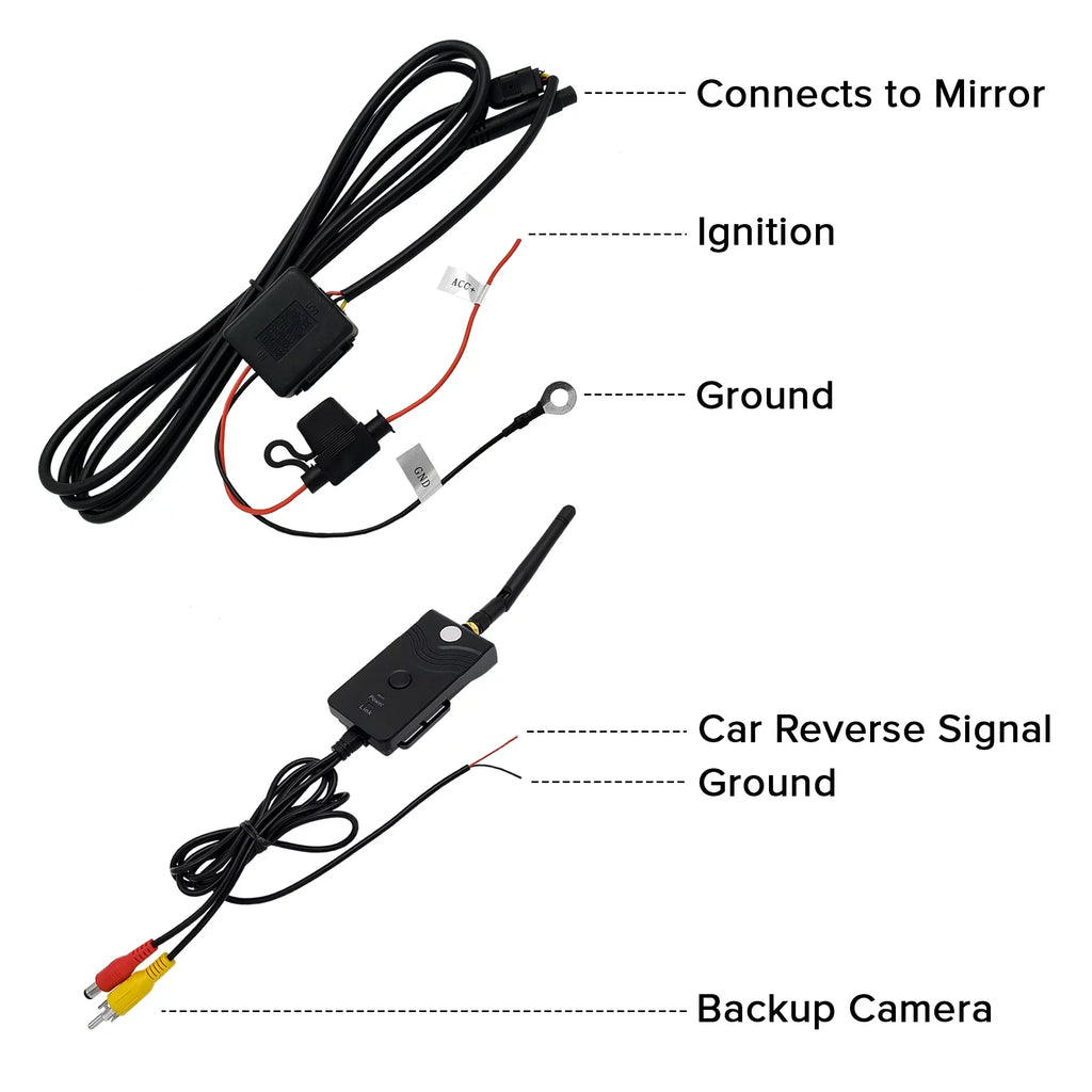 Mirror OEM Cars Fit LCD Mount | View Transmitter & 4.3" Tailgaters for Wireless Master Rear Universal with Screen