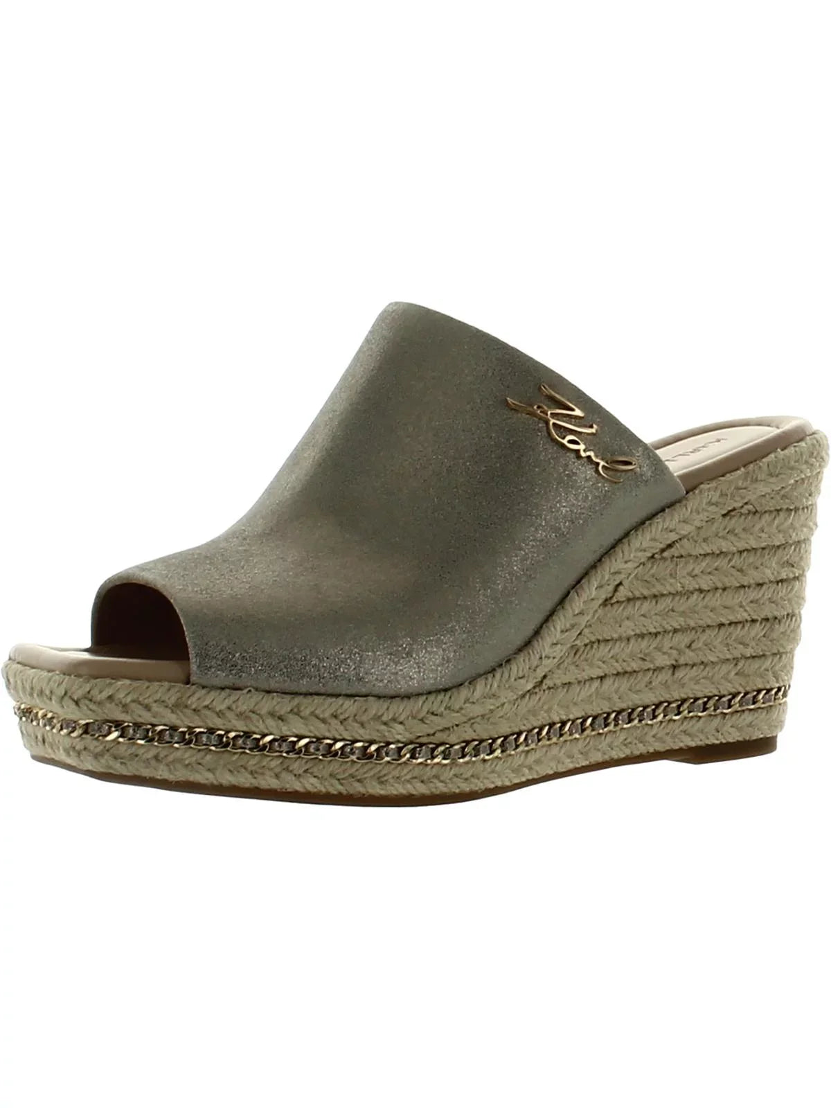 Lagerfeld Corissa Sandals Leather Karl Wedge Paris Womens Slides