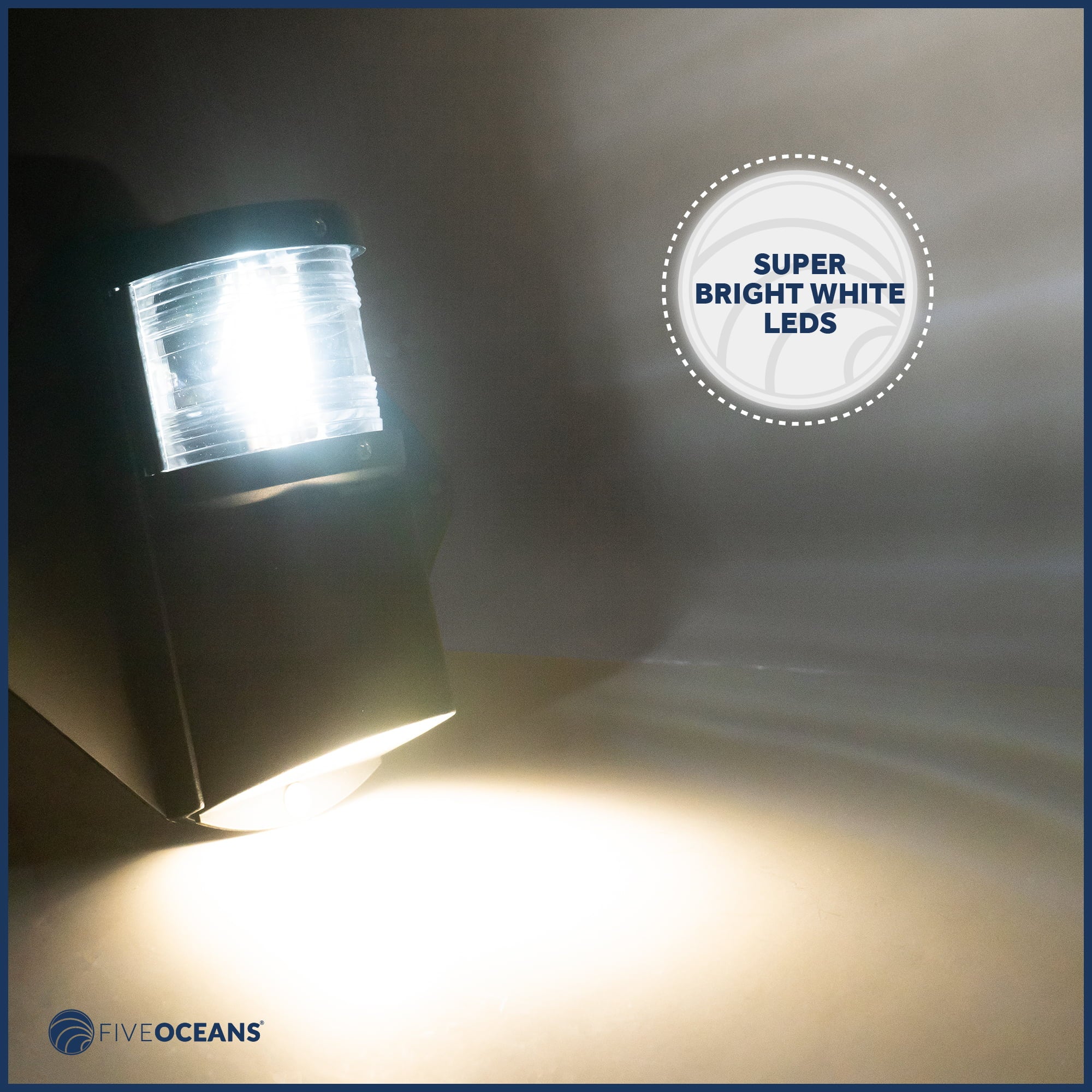 and Vertical Masthead Deck for - Sailboat Combination LED 12V, Light, Deck Mount FO3837 Five Oceans Light, Masthead Spreader