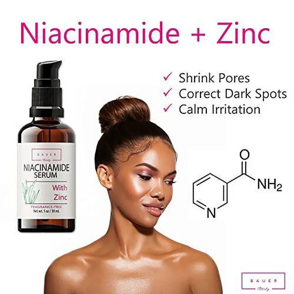 Zinc With Beauty Serum 5% Niacinamide ml 30 Bauer
