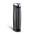 Removes HEPA Germs, 99.97% ft. Large Genuine with Air Filter, Reduce Helps Purifier Pure Hour, to Pet Sq. Pollutants, of Light 915 UV-C 1 13 AC5250PT in Rooms 28", Black, GermGuardian up Covers