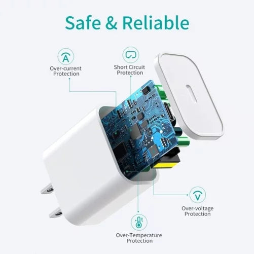 Blackberry Long Pro, G9, BOLD KEYone, - Fast LE Cable for Adapter 5 S48c G90 Wall - N1 Quick S42 Vivo Charger - Home Power CAT XI 10ft BLU S61 USB-C Plus, PD 18W Key2 Type-C Q1G