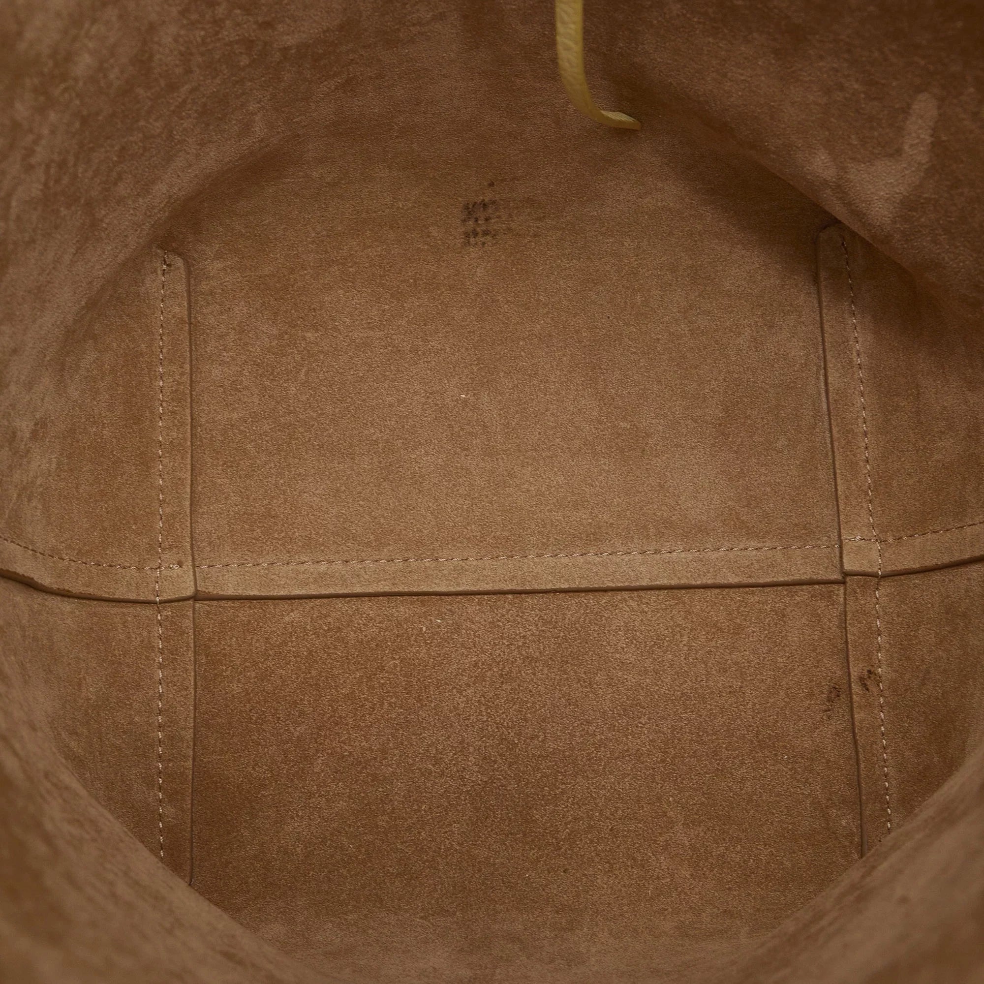 Park Pre-Owned The Tote Unisex Leather Row (Like New) N/S Authenticated Yellow Bag Tote Calf Medium