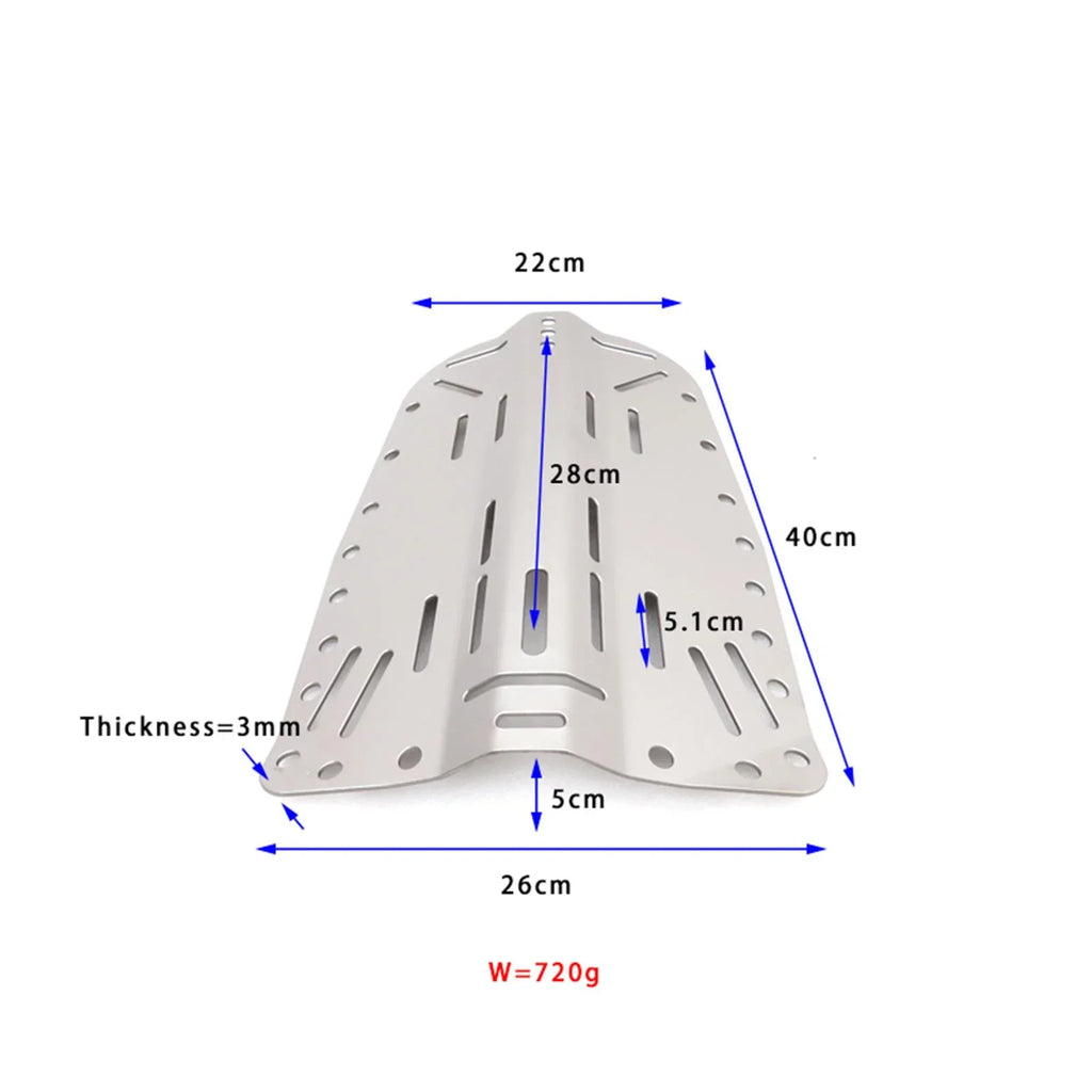 Diver Diving Snorkeling BAOSITY Scuba Universal Backplate Plate Gear BCD Lightweight