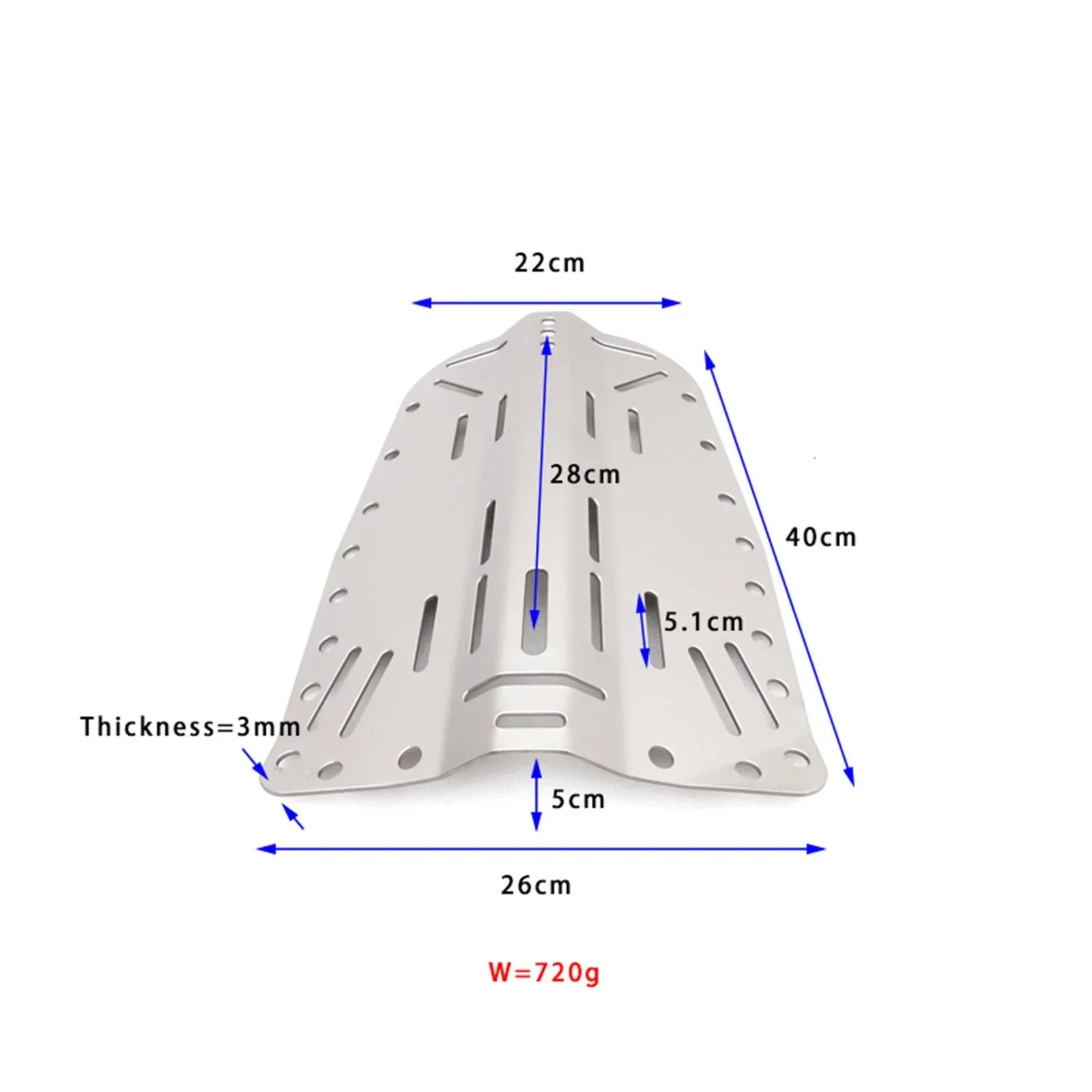 Diver Diving Snorkeling BAOSITY Scuba Universal Backplate Plate Gear BCD Lightweight