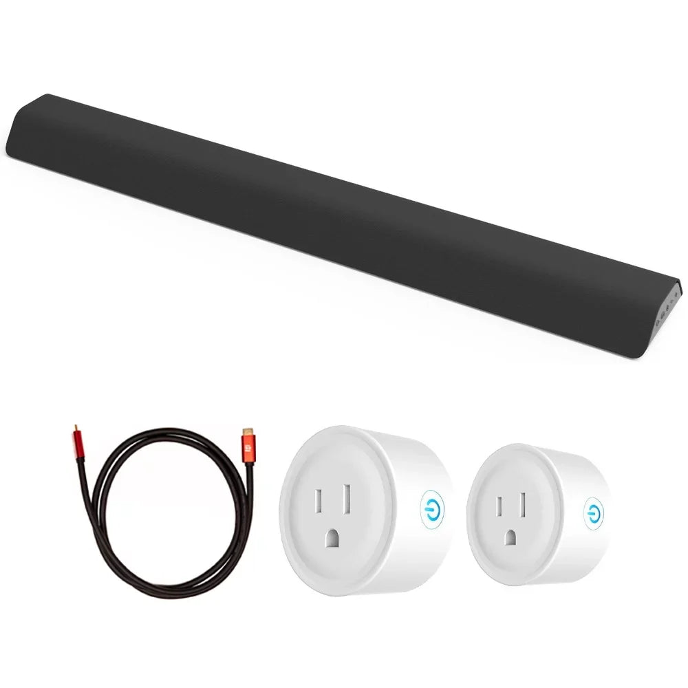 Bundle 6FT Plug Bar All-in-One Channel System Vizio Gear HDMI M-Series and Gear Sound 2 Smart Cable Deco with 2.1 Deco Pack WiFi