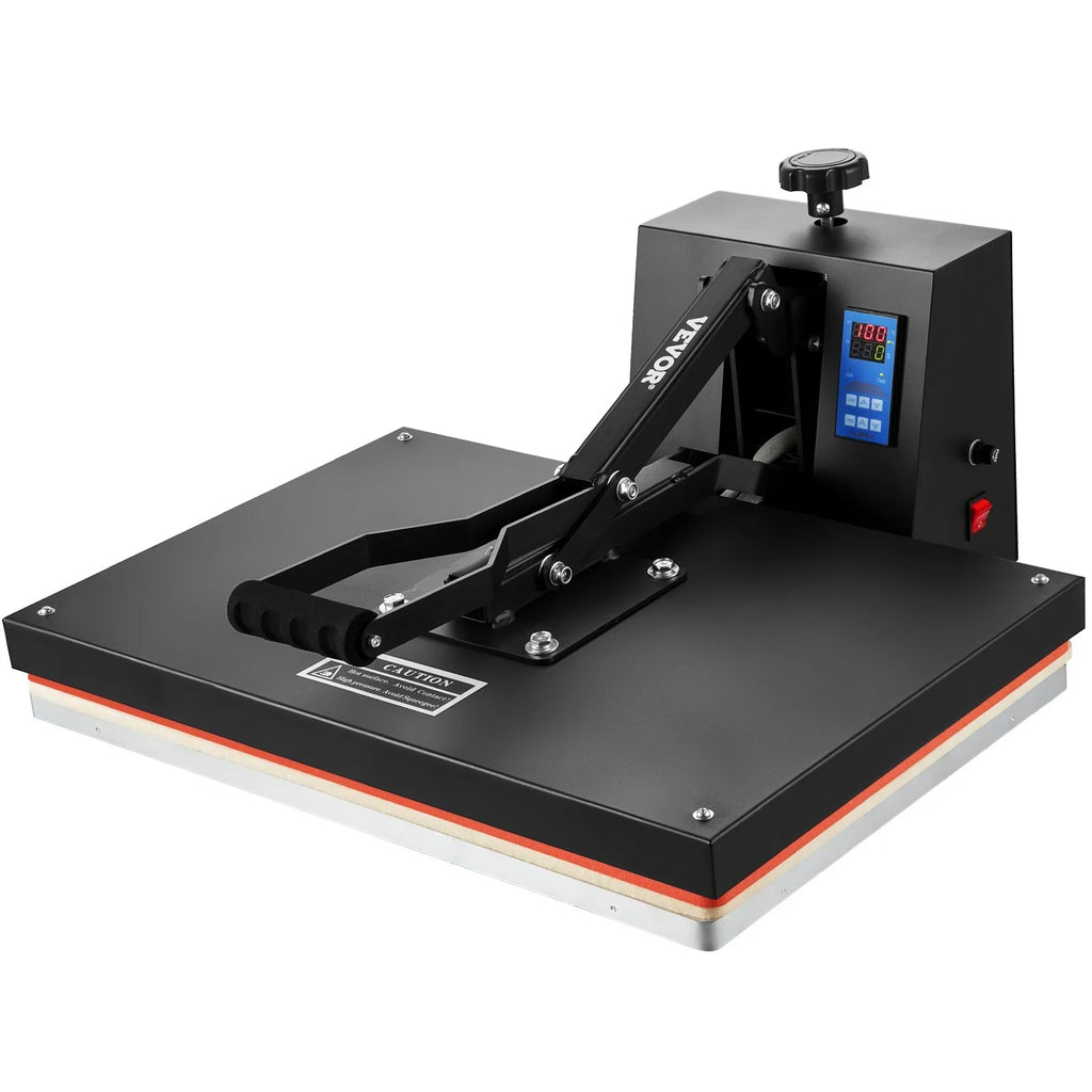 Press Heat to Use Transfer TShirt VEVOR for Industrial Heat and Power, Heat Digital Machine Vinyl, Press 1700W Easy Sublimation Black 16x24 Printer