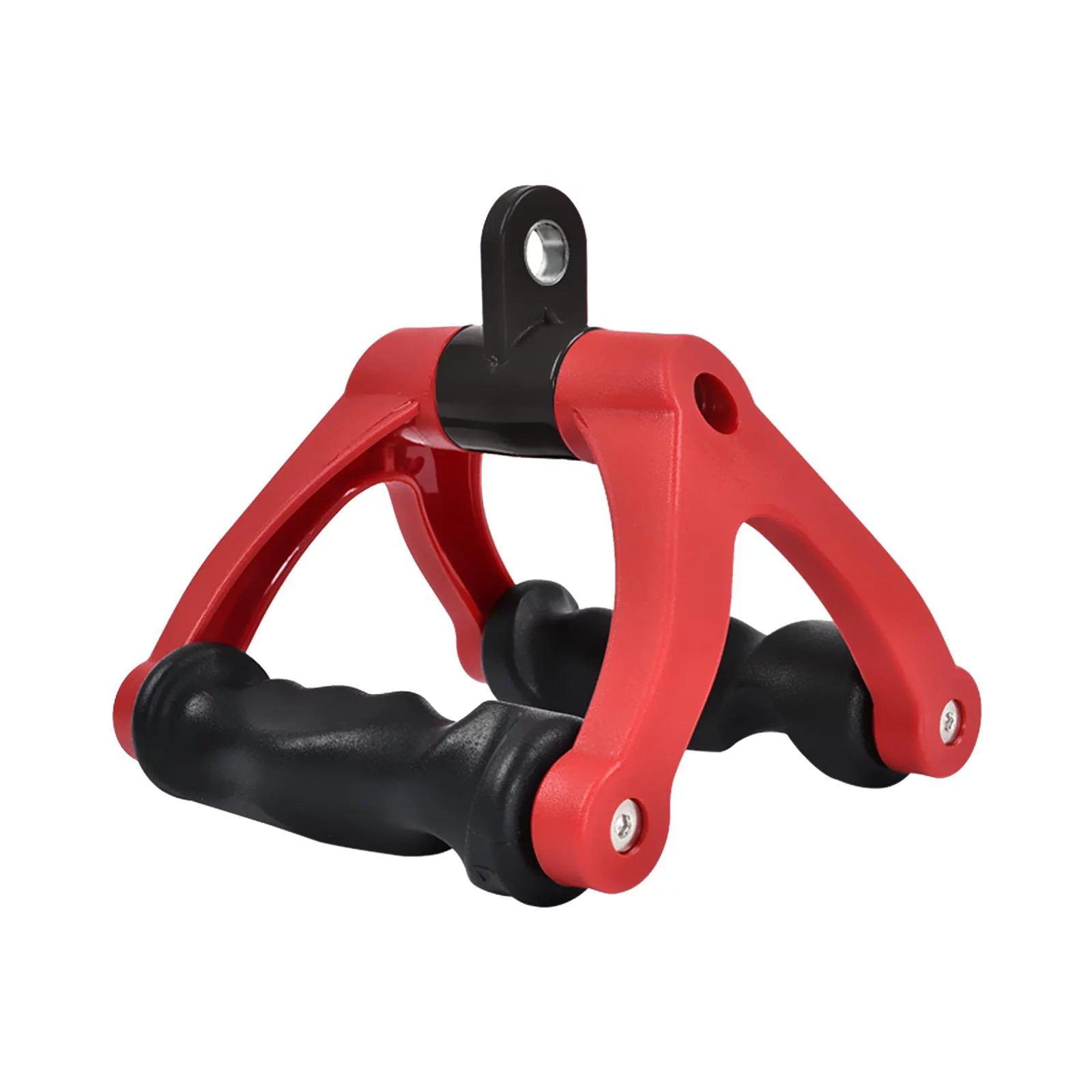 Rope Machine Tricep Bar for Pull Two Red Home 661 Cable Attachment Rowing Bearing Attachment ,Back Training Down D Row ,Gym Fitness, Handle