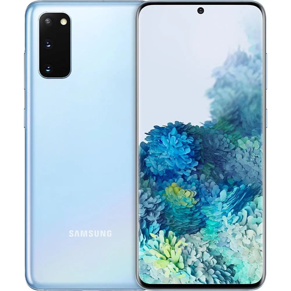 S20 Cloud (Refurbished) 5G Restored 128GB Blue Unlocked Samsung Smartphone Fully G981U Galaxy