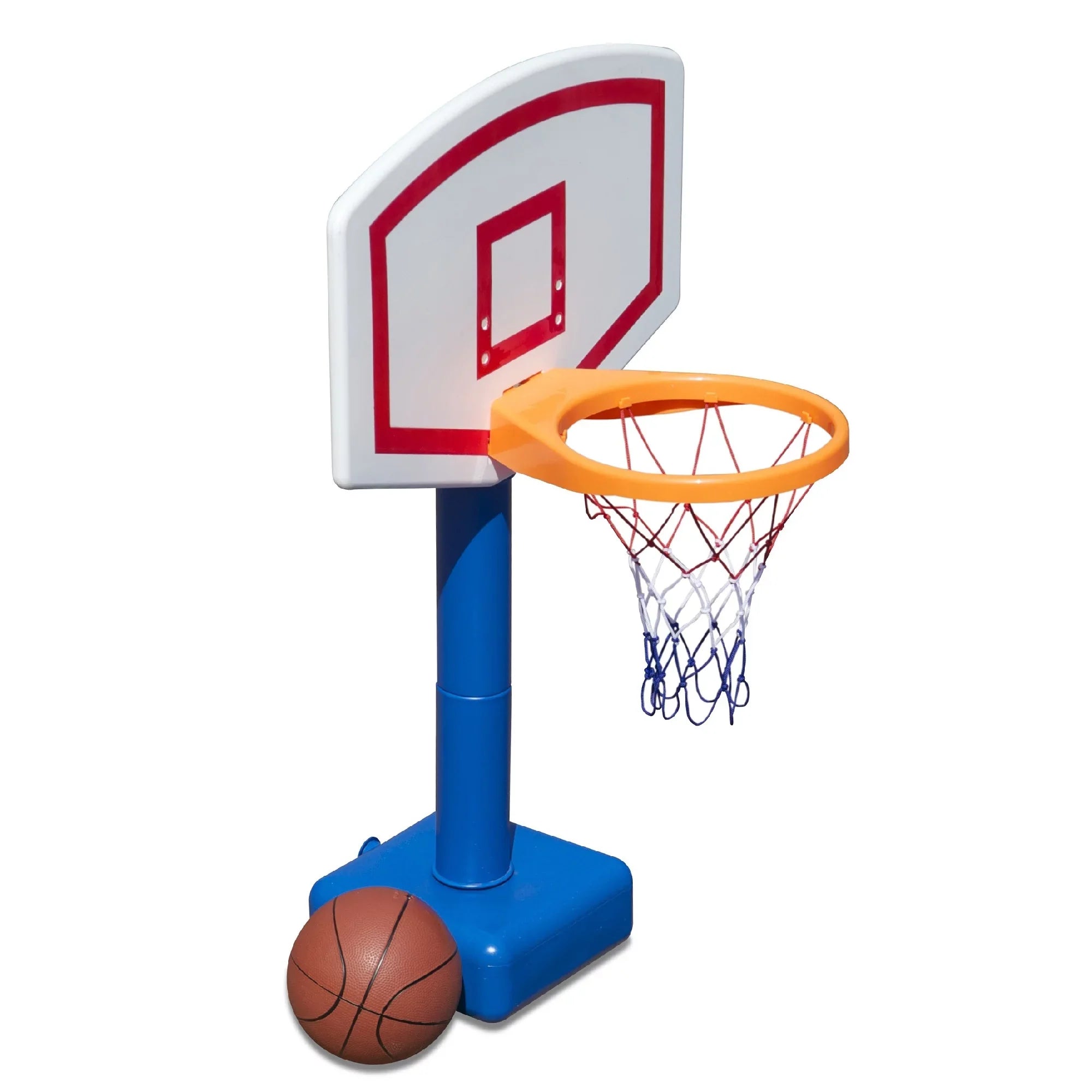 24" Blue Sports Water and Game Poolside Jammin Swimming Basketball White Pool