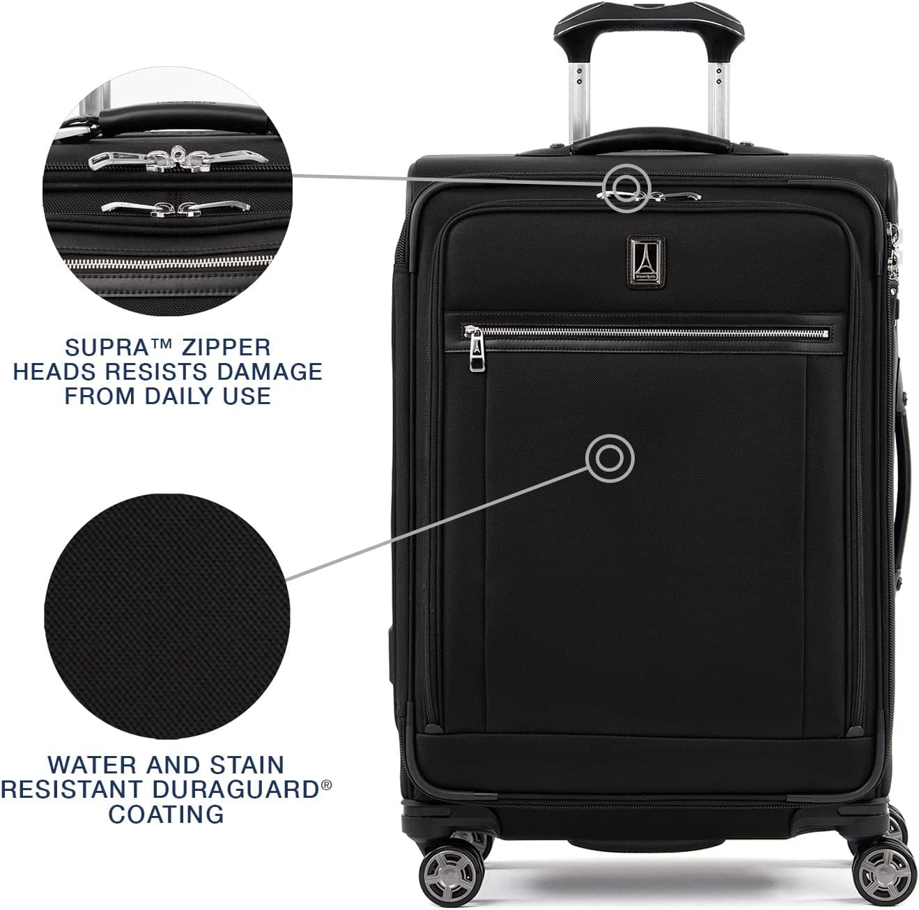 Men Lock, Black, 8 Expandable Softside and Travelpro Checked Checked TSA Suitcase, Shadow Black Spinner Platinum Medium Shadow 25-Inch Checked-Medium Luggage, Women, 25-Inch Wheel Elite