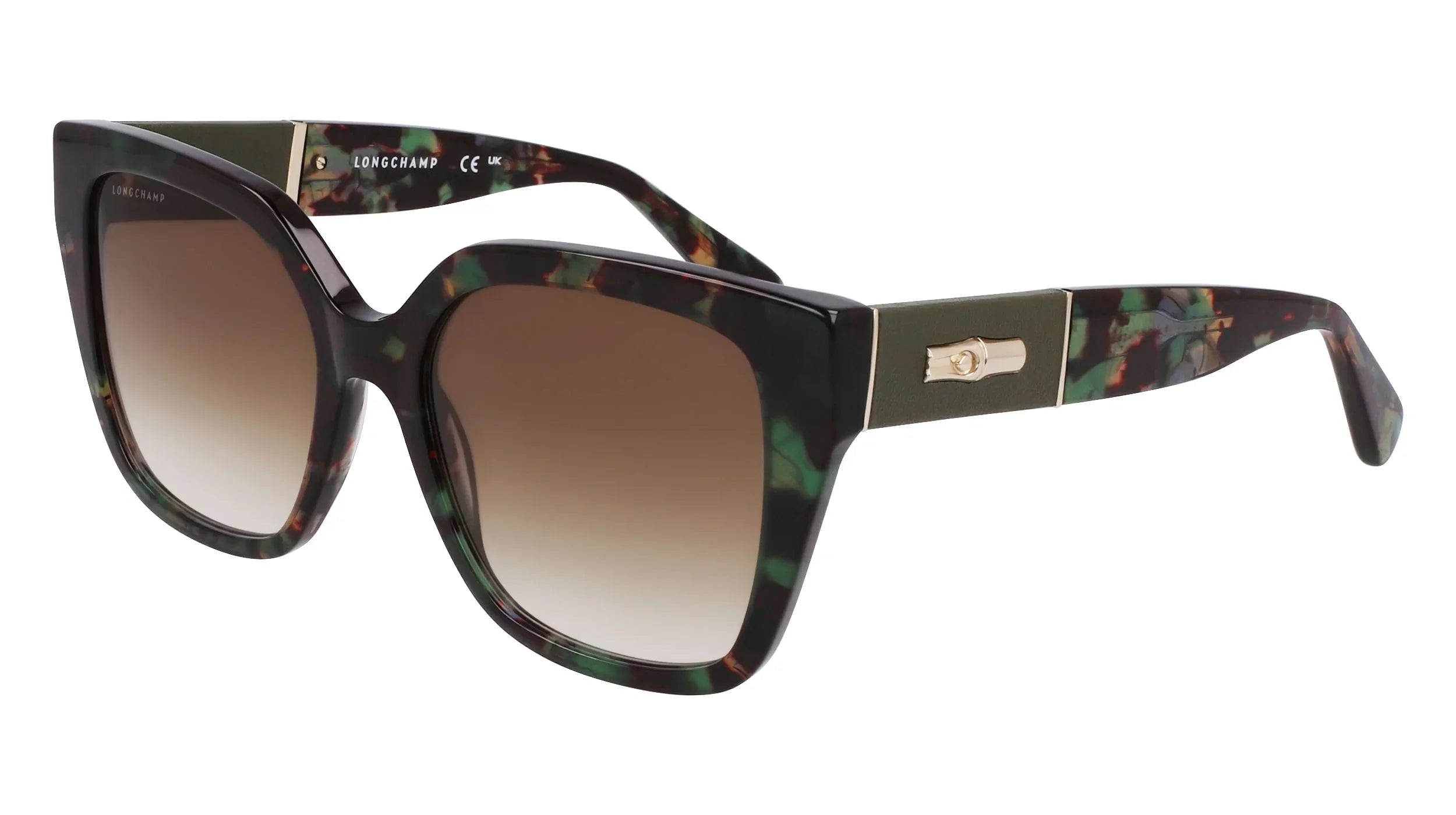 Green LONGCHAMP LO Sunglasses 309 754 Havana SL