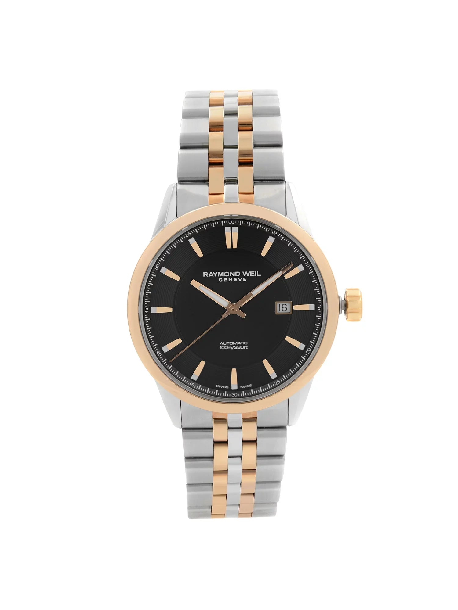 2731-SP5-20001 Weil Steel Freelancer Black Raymond Watch Mens Automatic Dial
