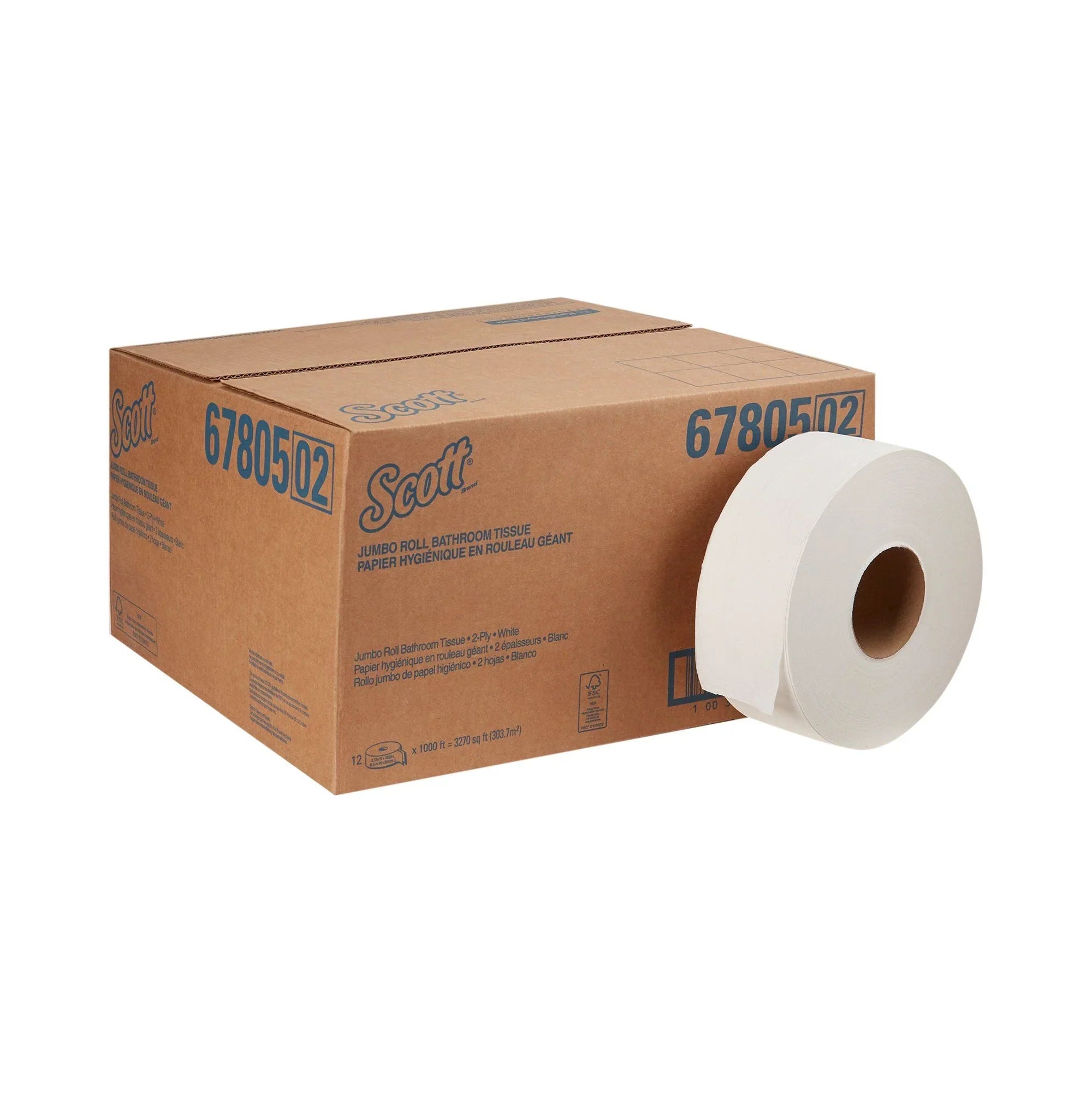 Essential Toilet (CS/12) Paper Scott Jumbo Roll