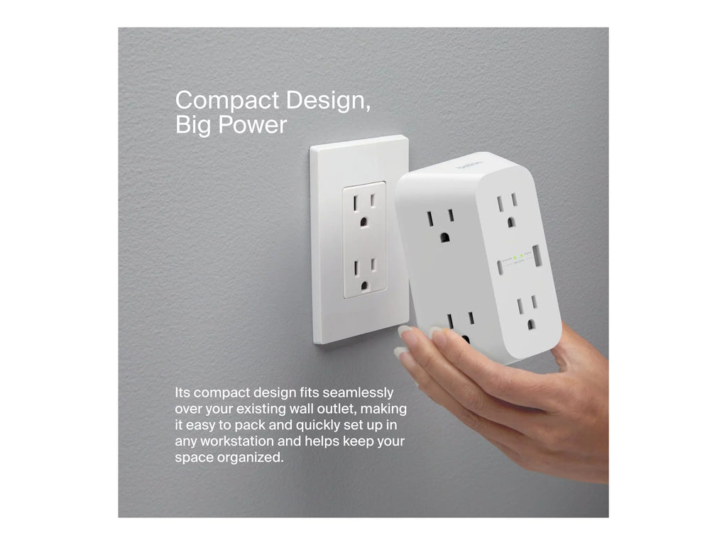 (wall output - connectors: protector 8 - - Belkin AC mountable) Surge