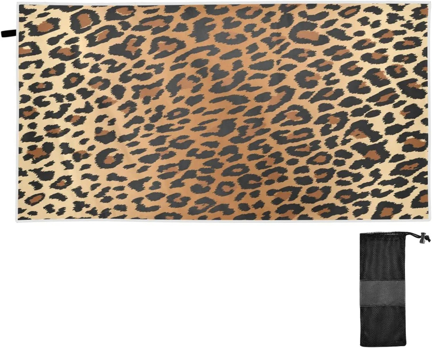 Free Towel Beach Bath Swim Shower Microfiber Thin Pool Towel Grain Dry 30¡±X60¡± Quick Blanket, Oversized Leopard Bestwell Towel Multipurpose Towel, Yoga Sand Lightweight