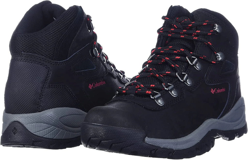 Boot Womens Wide Ridge 10 Columbia Black/Poppy Newton Red Plus