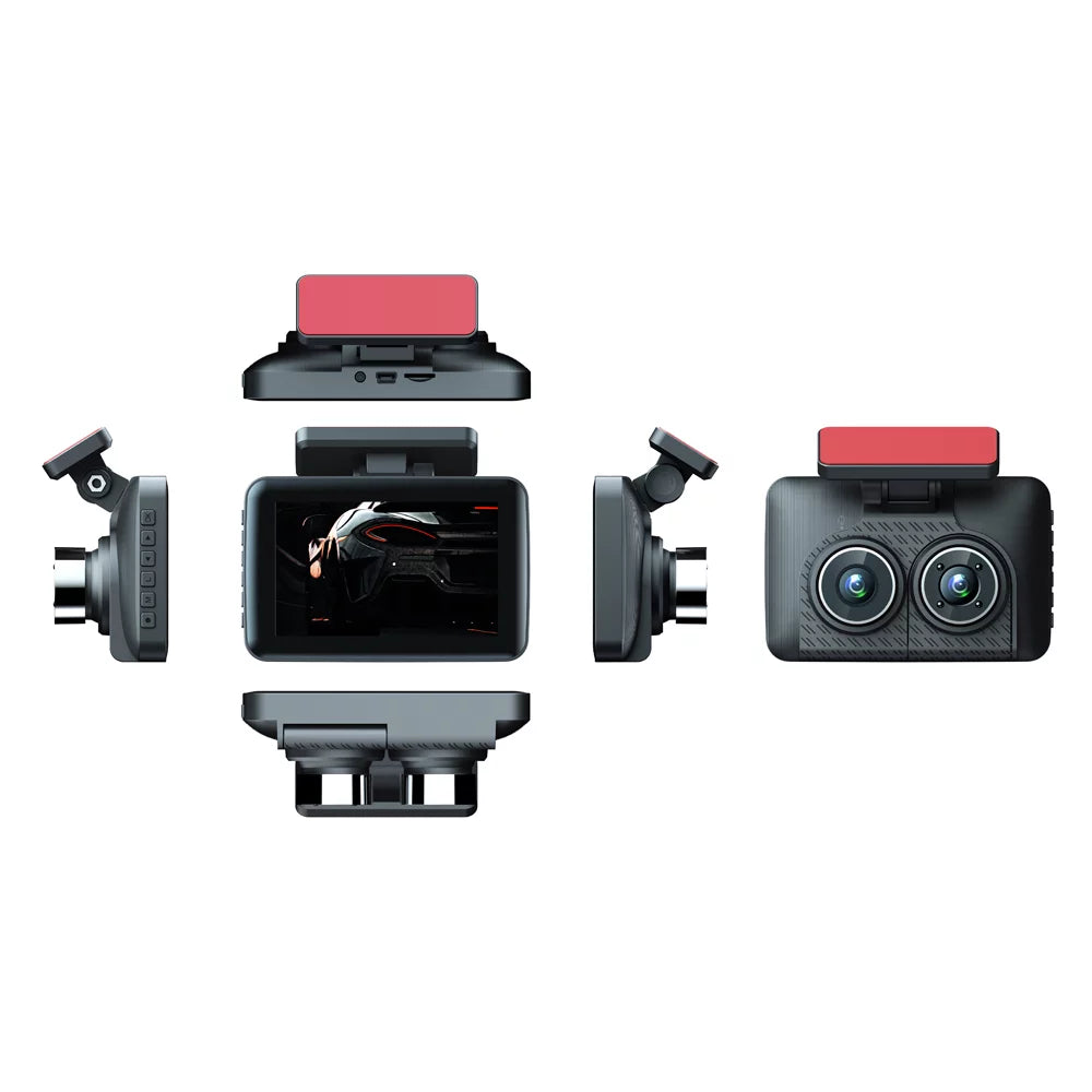 Mirror Triple Recording Video Dash Clear Channel Andoer Camcorder, Car 4in Car Rearview Cam,