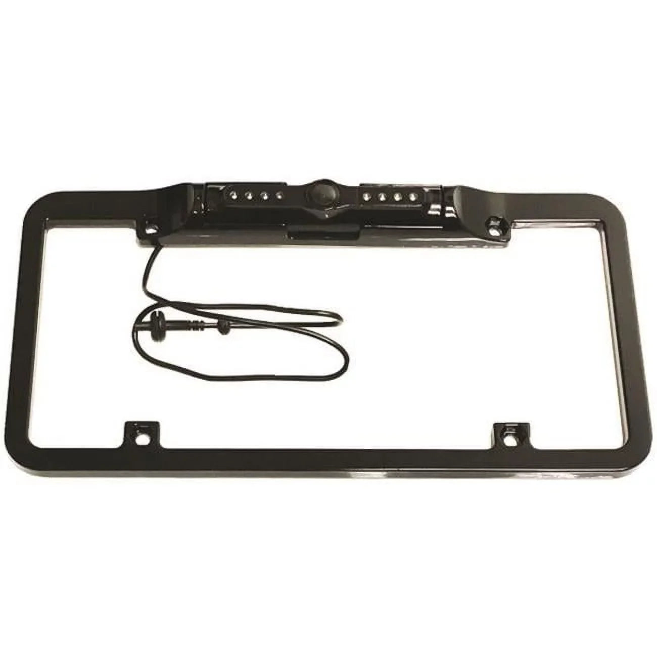 '- Parking Full Night with Vision Plate Trajectory Lines License Black & Camera Frame