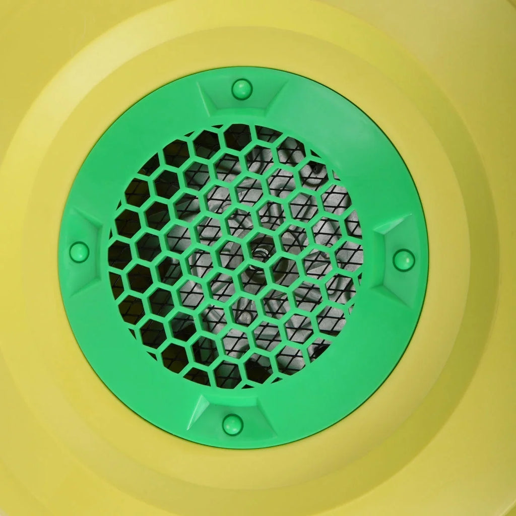 Portable Pump Slides, Inflatable for Green Fan Outdoor Blower, Yellow - Bounce and Air Castle, Indoor Safe, Water