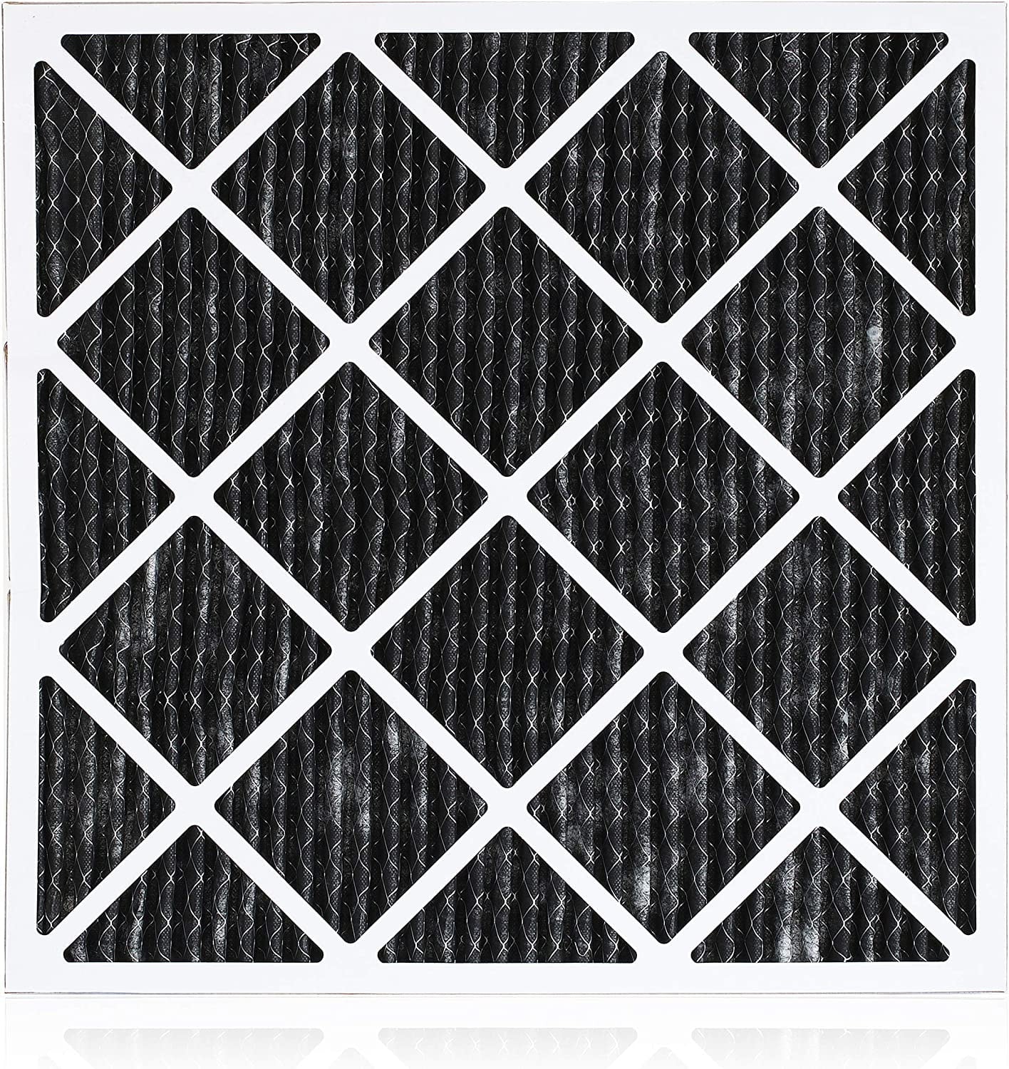 (12-Pack) Filterbuy Carbon MERV Pleated AC Filters with 16x20x1 8 Air Activated HVAC Furnace Odor Eliminator