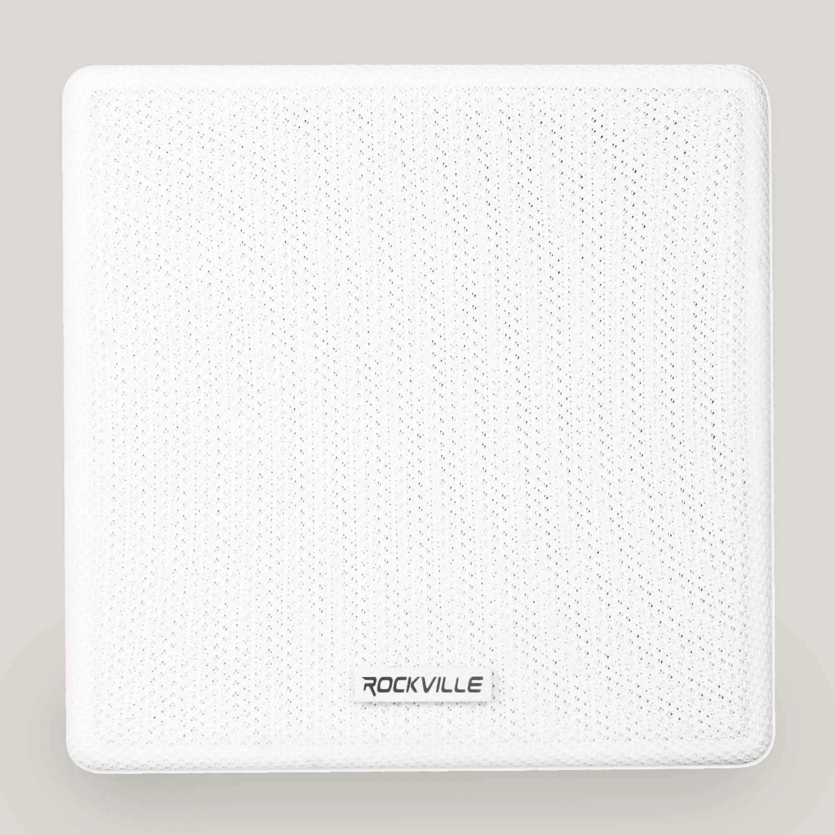 Restaurant White 3.5" Swivel Mount Wall 70v 4 Speakers Cube Rockville Commercial