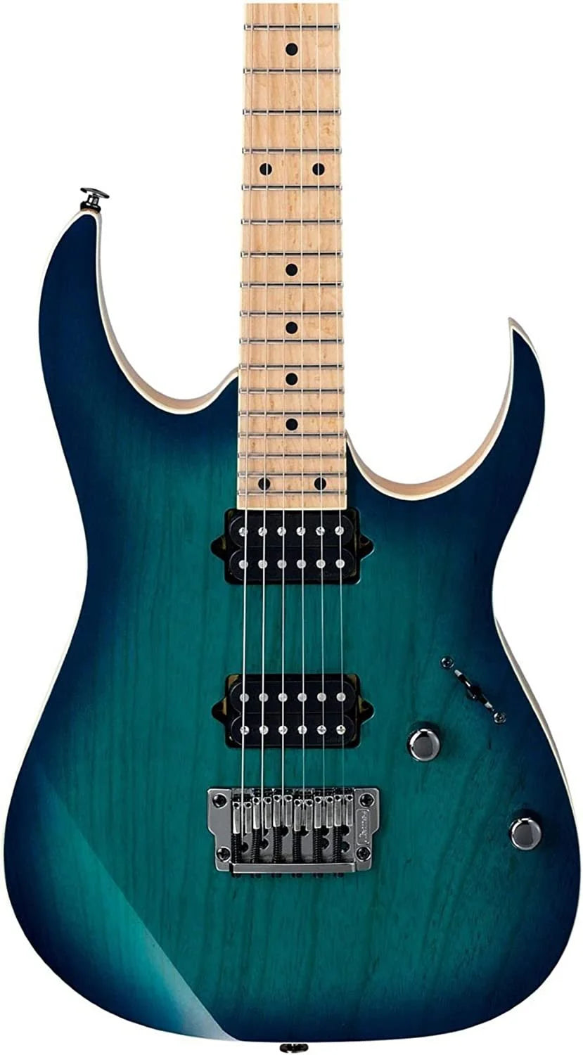 Ibanez Burst Electric 6-String RG Series RG652AHMFX Green Nebula Guitar Prestige