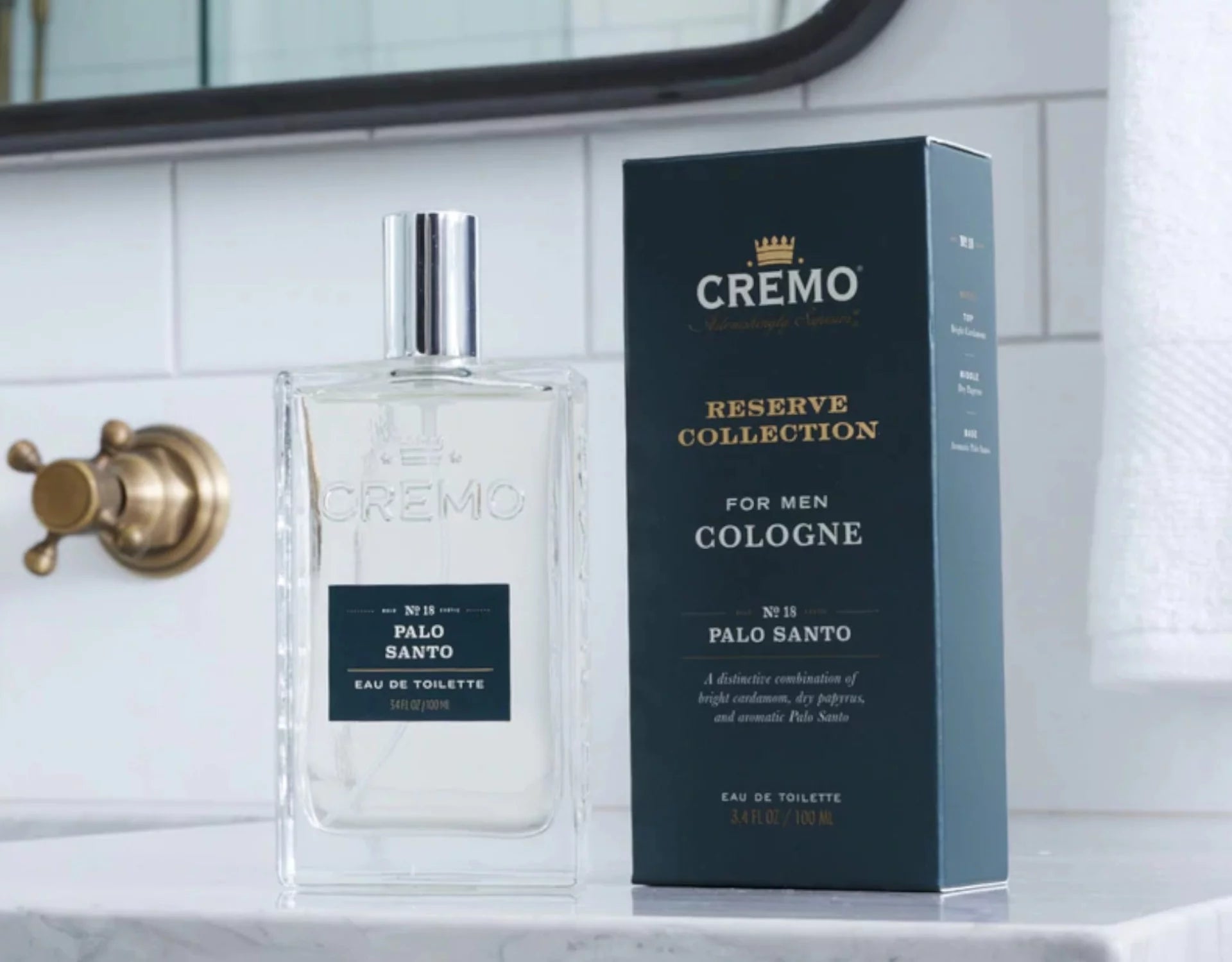 Cremo Reserve Collection Palo No. Oz. of Pack 3.4 Santo, 5 Cologne Fl. Men - For 18