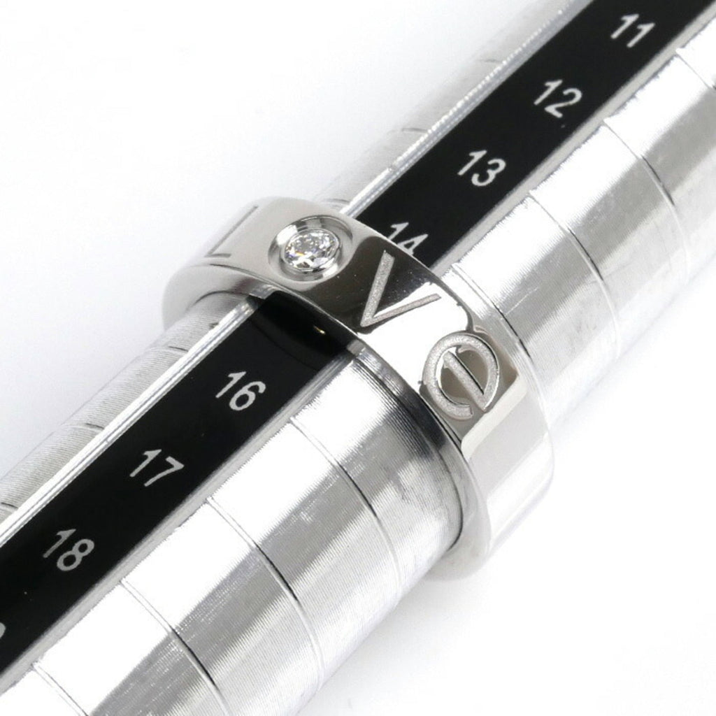 K18WG Love (Good) 1P Size Pre-Owned Gold Cartier Women's Edition Ring CARTIER 2006 55 14.5 9.8g White Diamond Limited