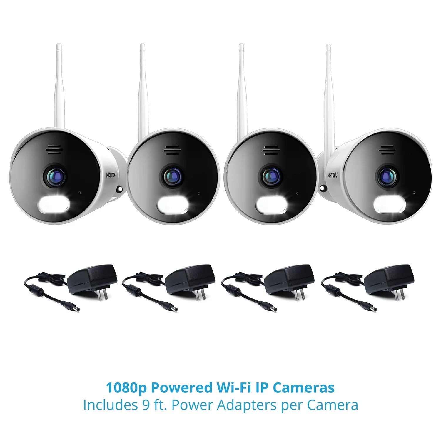 Wi-Fi Owl Cameras Night 1TB Drive NVR Channel with 4K Spotlight Wi-Fi 1080p 10 4 IP HD Hard and