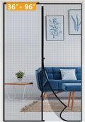 Door x Screen Heavy Door Screen Black Magnets 36 Fits Size 96, Air 97" Size 96" Yotache Fits Enjoy Door Doors x 36" Duty 38" x Size with Screen Fresh