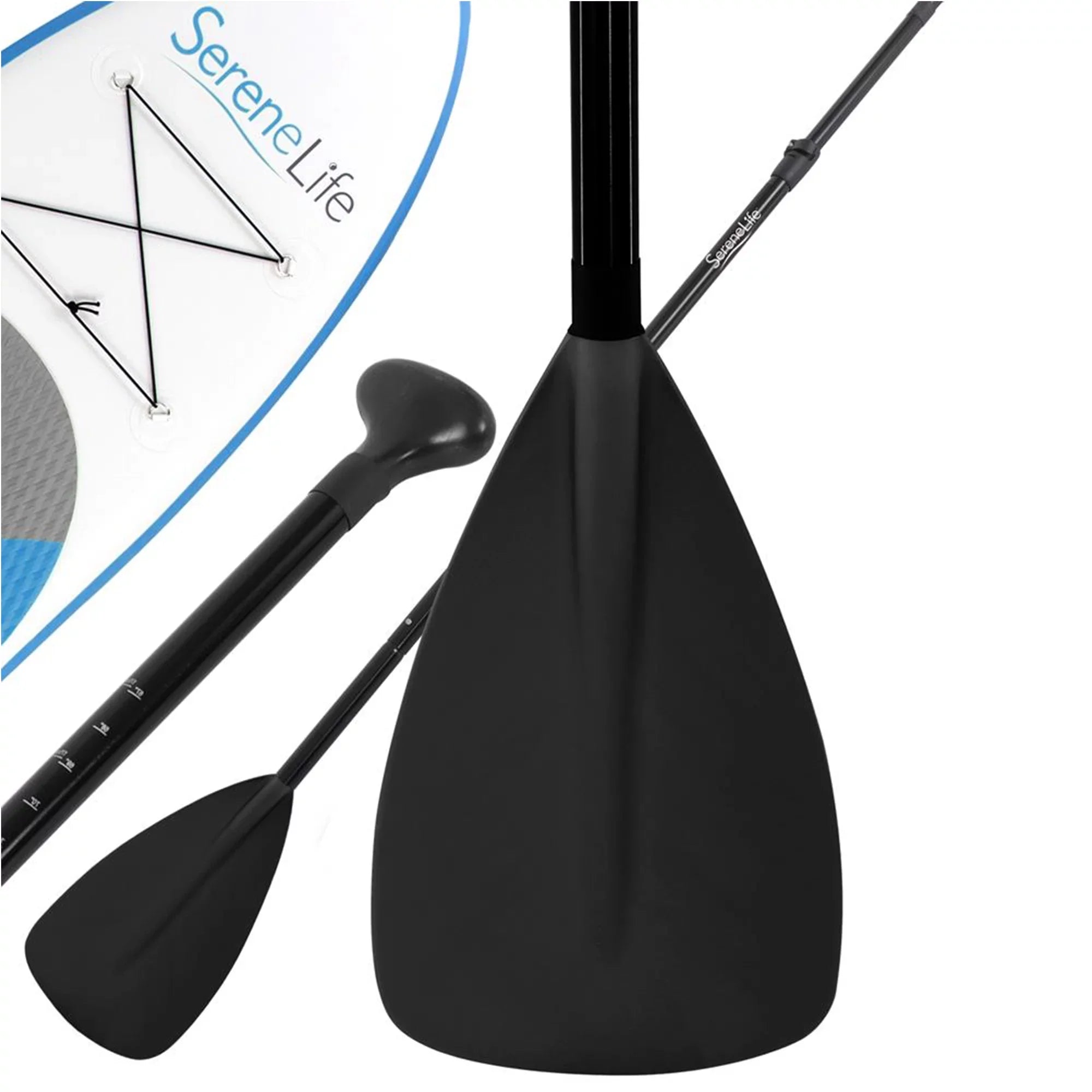 Height Oar Boards Serenelife with Up Universal Adjustable Paddle for Stand