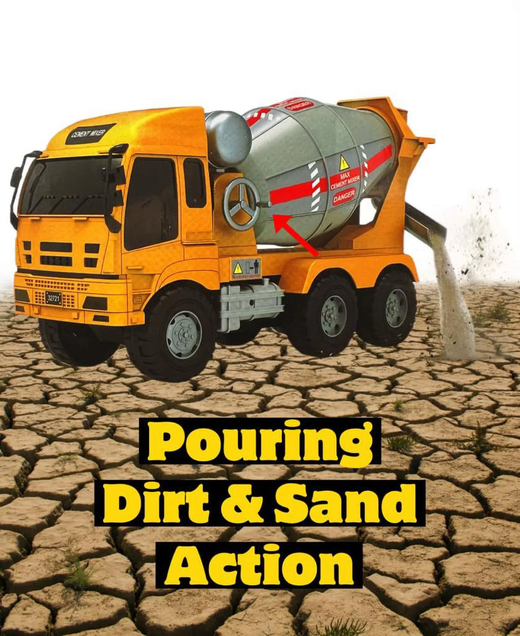 Daddy Concrete Truck Big Truck Cool Mixer Cement - XL Toy