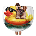 Beach Drawing on Throw Beach 60 Circle inch Towels Floats Towel Travel Labrador Mat Watercolor Beach Tapestry Circular Blanket SIDONKU Duck Round Puppy Inflatable