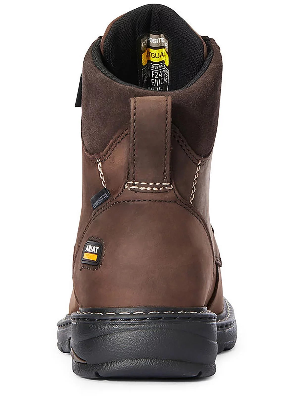 Casey Brown 6" Internal Toe Metatarsal - 10033995 Composite Oily Work WORK OILY Guard Distressed ARIAT Womens Boot