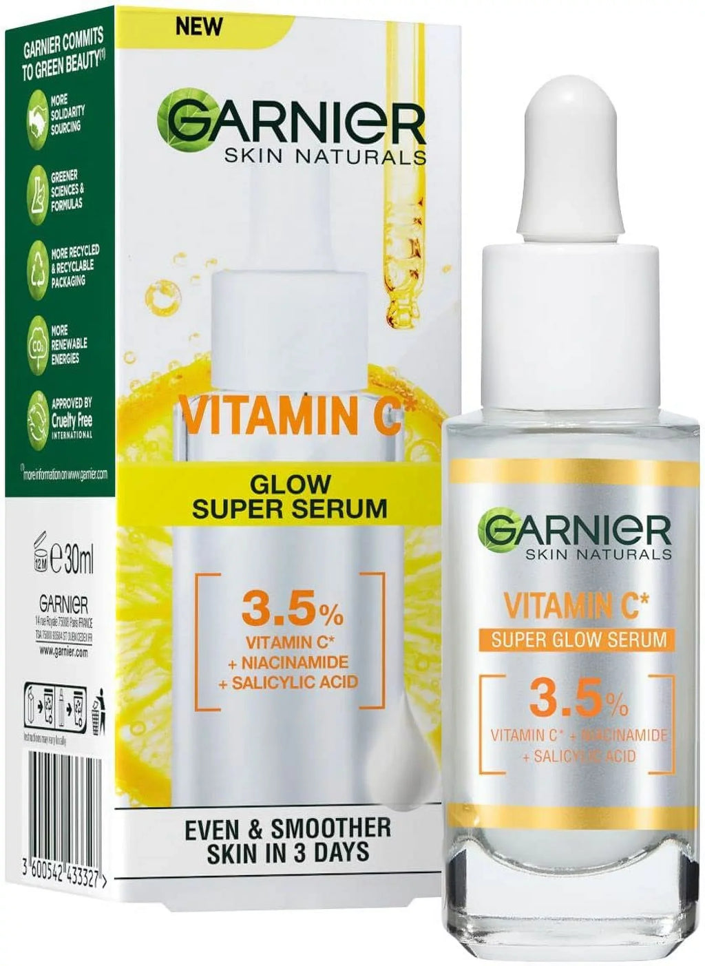 Naturals Serum, Brightening Garnier Anti-Dark Spots 30Ml. Skin And Glow