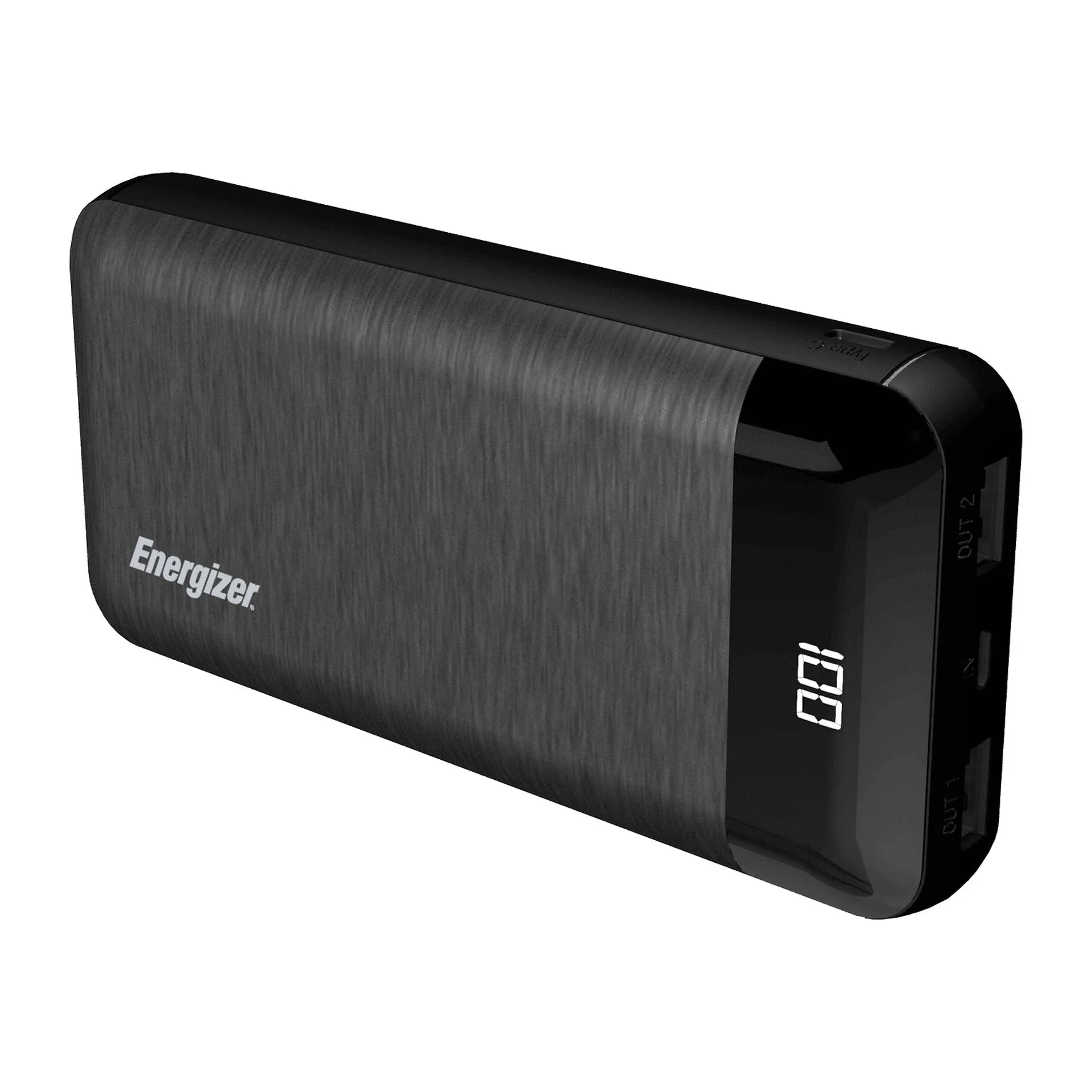 Energizer Black, Power 20,000 UE20058 Max mAh Bank,