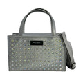 Tote Crystal Platinum Grey Sam - Spade Fabric Mini Icon Kate Embellished