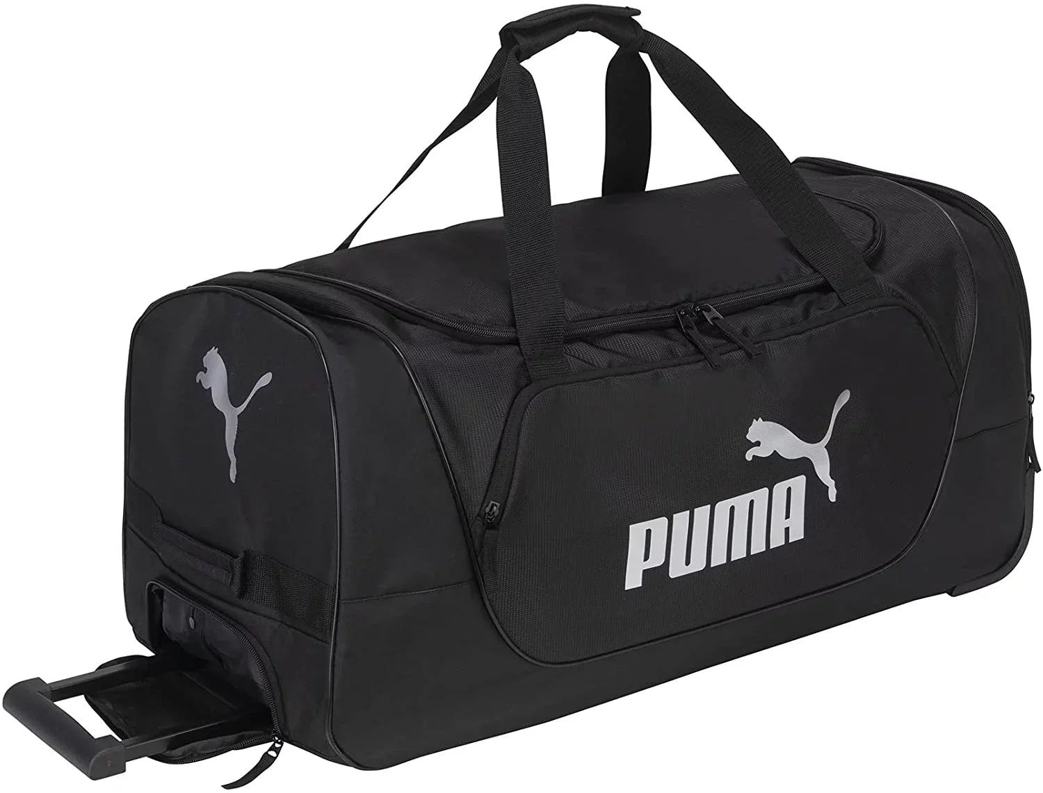 Black/Silver Wanderer 28 Size Duffel Rolling PUMA Evercat Bag One