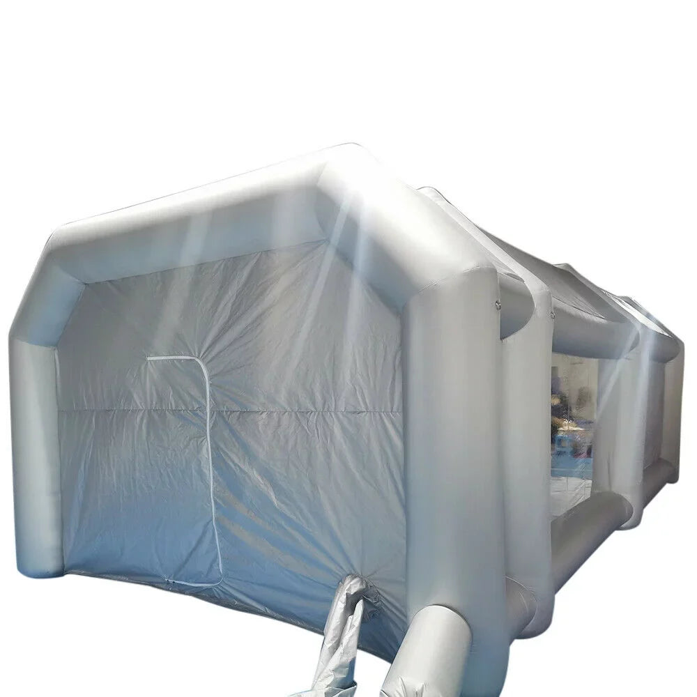 Inflatable Tent Booth Filter Paint Air Portable Car with Car Paint Large OUKANING 6x3x2.5m