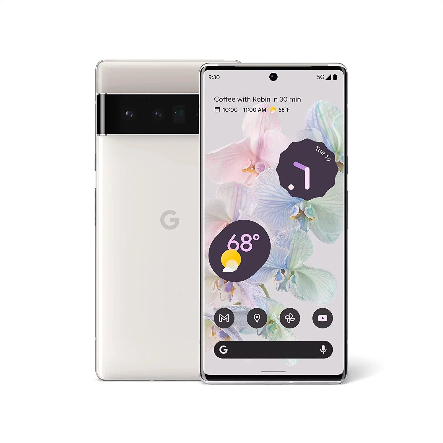White) like 6 Google Verizon Pro Pixel 128GB (Cloudy New Cellphone-