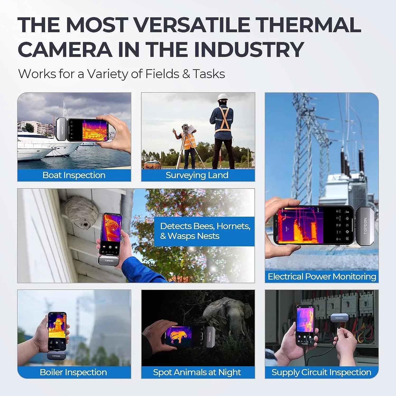 TC002 Camera 40mk iPad) Thermal Temperature Range IR -4F~1022F 256 Imaging Camera, TOPDON Resolution Sensitivity (iPhone & for Thermal 192 iOS Thermal x High