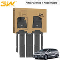 3W Mats Sienna 7 fit Toyota seat TPE Sienna weather Liner Seat Floor for 7 Car Floor 2021-2024 All